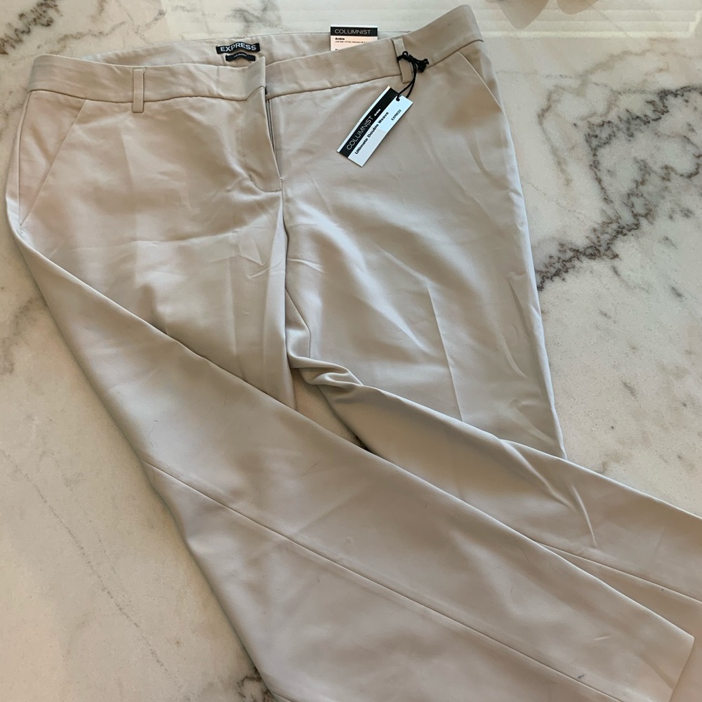 NWT Express khaki ankle dress pant, size 14R